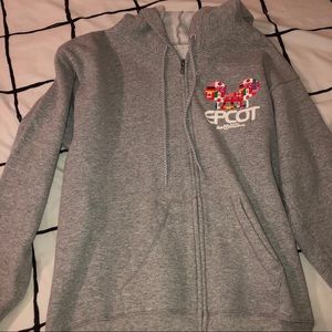 grey epcot zip up